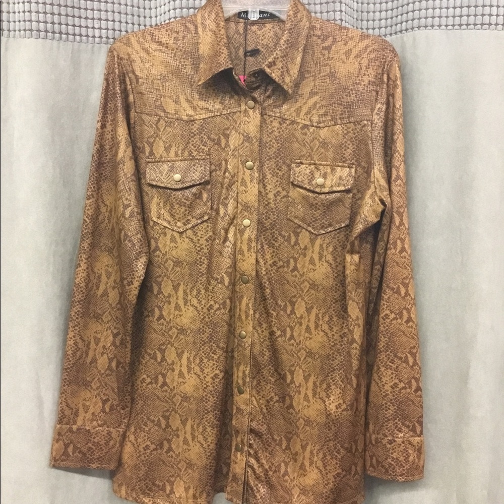 Shimmering Snake print Blouse.